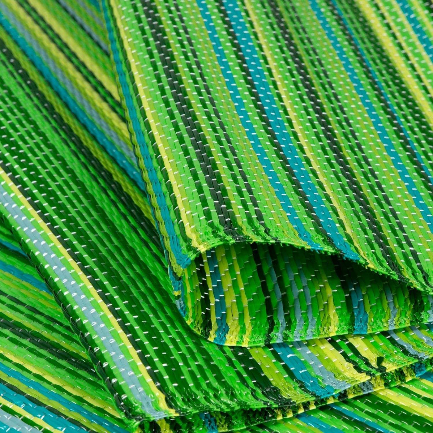 Rainbow Outdoor Rug Green – 1020