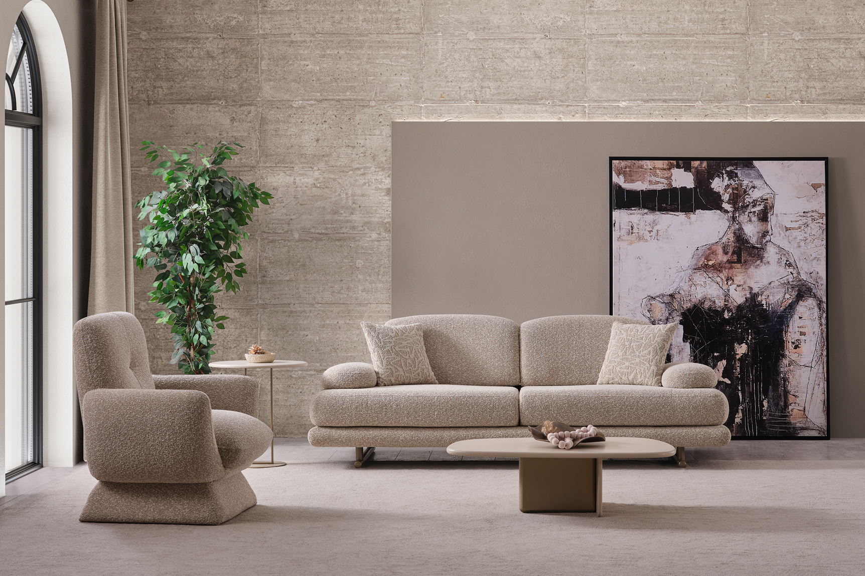 Oslo 3-Seater Sofa (O) by Netline Interiors