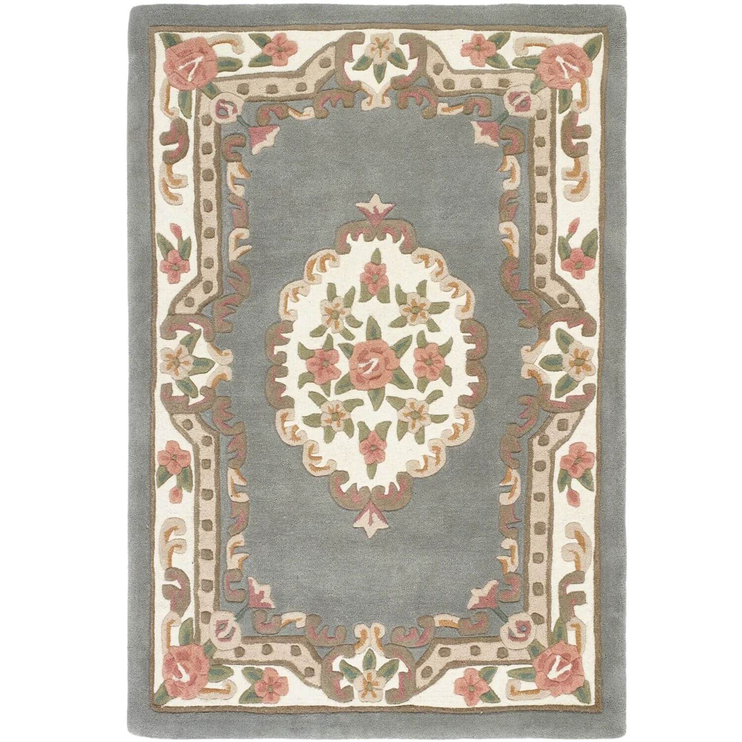 Shensi Grey Medallion Rug