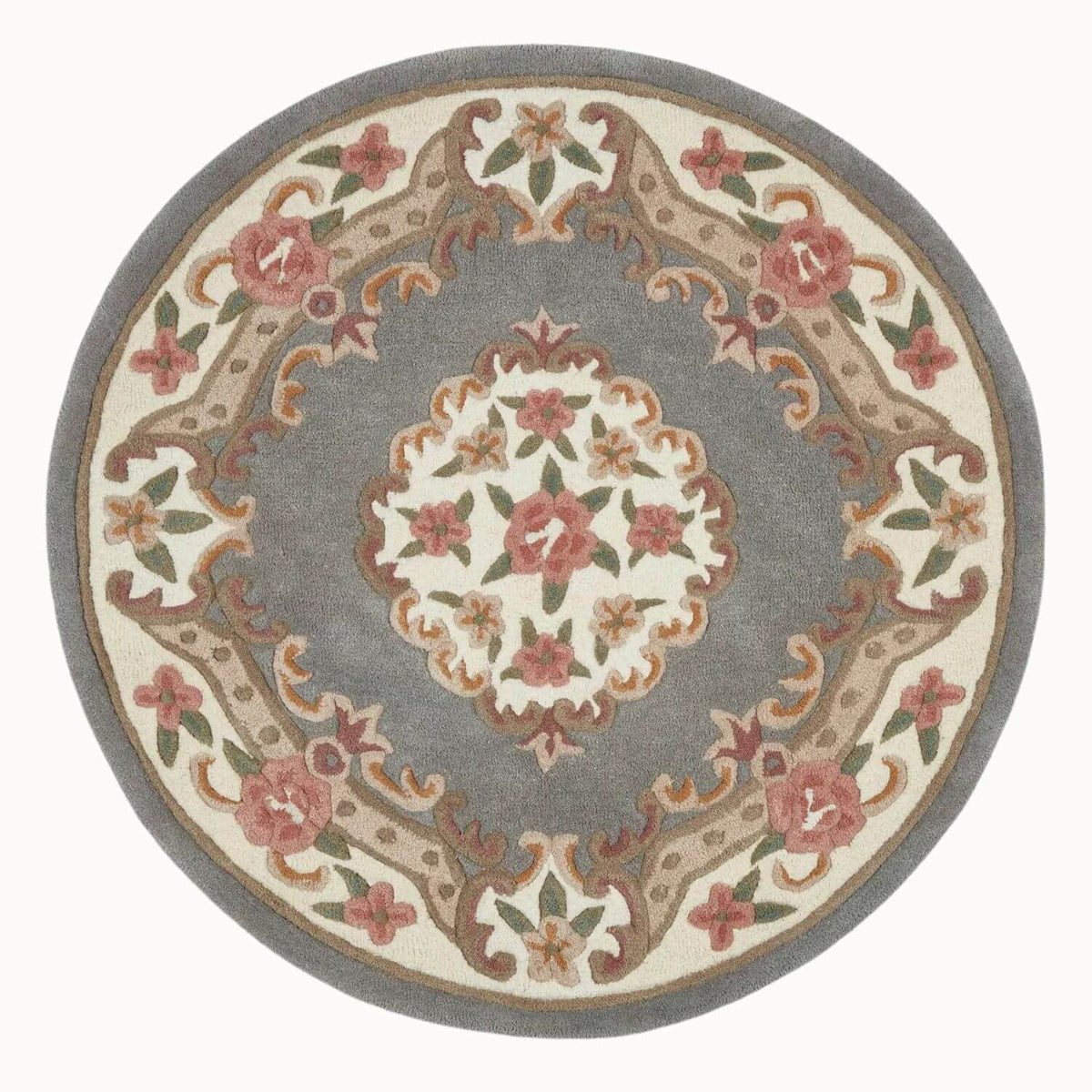 Shensi Grey Medallion Rug