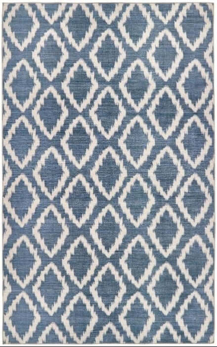 Washable Rug Eterna Diamond Design shown in an illustrative room